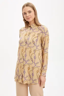 تونیک پیراهن ویسکوز چاپ گلدار - یاری شاپ