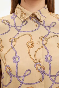 تونیک پیراهن ویسکوز چاپ گلدار - یاری شاپ