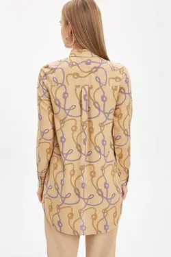 تونیک پیراهن ویسکوز چاپ گلدار - یاری شاپ