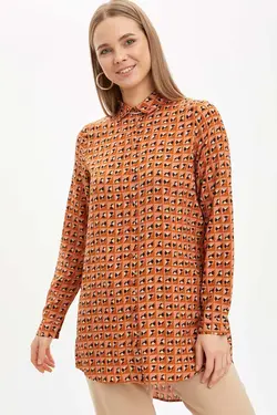 تونیک پیراهن ویسکوز چاپ گلدار - یاری شاپ