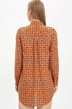 تونیک پیراهن ویسکوز چاپ گلدار - یاری شاپ