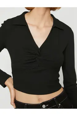 تی شرت آستین بلند یقه پولو - یاری شاپ