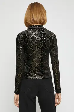 تیشرت مشکی زنانه 3WAK50014EK - یاری شاپ