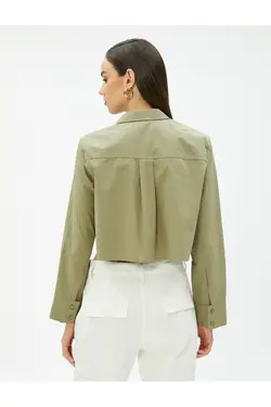 جیب آستین بلند پیراهن برش دقیق - یاری شاپ