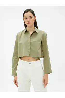 جیب آستین بلند پیراهن برش دقیق - یاری شاپ