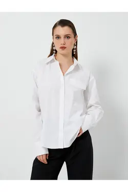 جیب برش استاندارد پیراهن کلاسیک آستین بلند - یاری شاپ