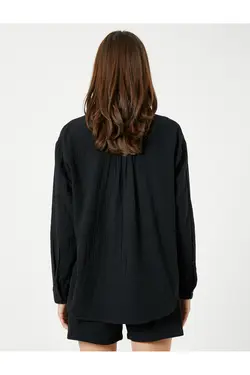 جیب پیراهن آستین بلند پنبه ای - یاری شاپ