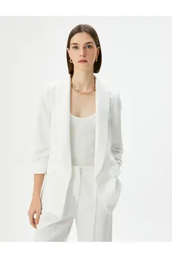 جیب یقه شال ژاکت بلیزر با تناسب منظم - یاری شاپ