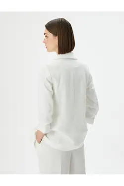 جیب یقه شال ژاکت بلیزر با تناسب منظم - یاری شاپ