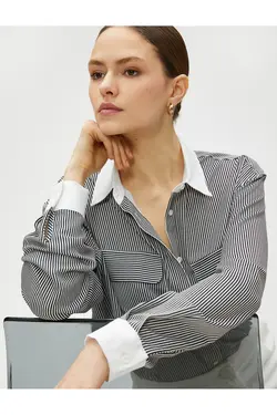 جیبی پیراهن آستین بلند - یاری شاپ