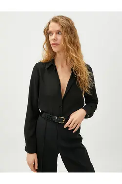 دکمه پیراهن آستین بلند - یاری شاپ