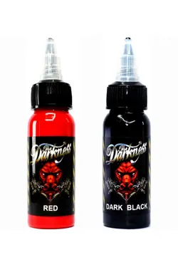 رنگ تاتو دائمی 2 عددی رنگ حرفه ای تاتو 30 میلی لیتر - یاری شاپ