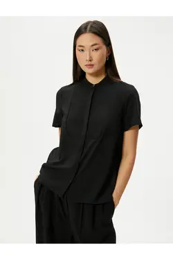 روپوش آستین کوتاه پیراهن یقه ای باشکوه - یاری شاپ