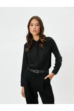 روپوش آستین بلند پیراهن یقه باشکوه - یاری شاپ