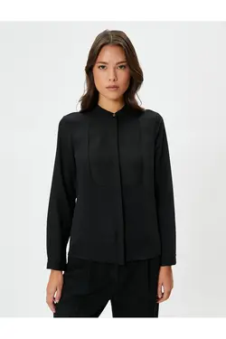 روپوش آستین بلند پیراهن یقه باشکوه - یاری شاپ