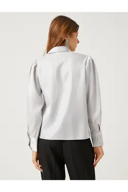 ریچل آراز ایکس – پیراهن ساتن با شانه های پوشیده شده - یاری شاپ