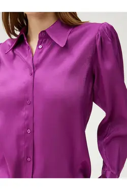 ریچل آراز ایکس – پیراهن ساتن با شانه های پوشیده شده - یاری شاپ