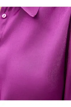 ریچل آراز ایکس – پیراهن ساتن با شانه های پوشیده شده - یاری شاپ