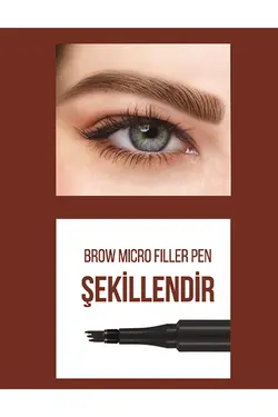 ریمل ابرو و سایه ابرو – قلم ابرو میکرو فیلر 001 قهوه ای روشن 47000097-001 - یاری شاپ