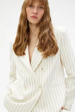 زنانه Ayşegül Afacan X – کت کت دو دکمه دار 3sak50155uw - یاری شاپ