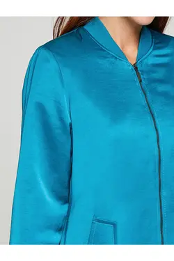 ژاکت با جزئیات زیپ - یاری شاپ