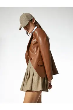 ژاکت بلیزر ظاهر چرم - یاری شاپ