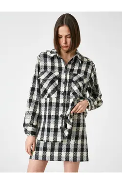 ژاکت جیبی چک شده - یاری شاپ