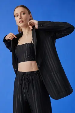 ژاکت ژاکارد ژاکت دکمه دار زنانه 2sak50045pw - یاری شاپ