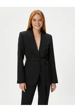 ژاکت ژاکت دکمه دار فلوتیلا جیبی کمربند کمربند - یاری شاپ