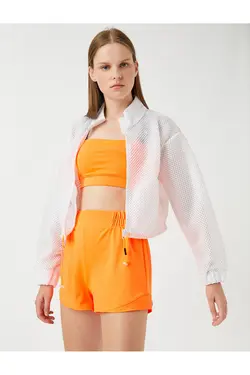 ژاکت مشبک بمب افکن با زیپ - یاری شاپ