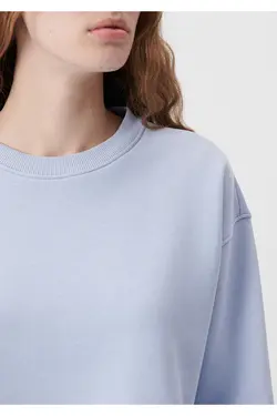 سویشرت Crew Neck Blue Basic Crop 1611147-85385 - یاری شاپ