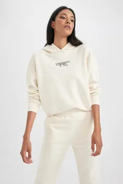 سویشرت با کلاه ضخیم Relax Fit - یاری شاپ