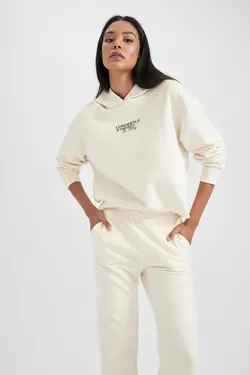 سویشرت با کلاه ضخیم Relax Fit - یاری شاپ