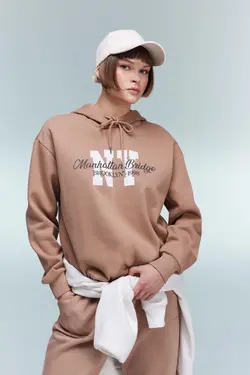 سویشرت با کلاه ضخیم Relax Fit - یاری شاپ