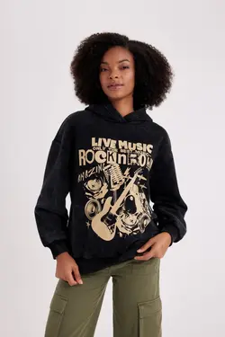 سویشرت با کلاه ضخیم سایز بزرگ - یاری شاپ