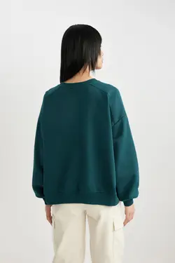 سویشرت پارچه ای با یقه ضخیم اورسایز مناسب - یاری شاپ