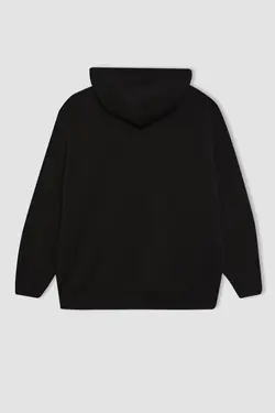 سویشرت پارچه ای ضخیم ریک اند مورتی با کلاه بزرگ - یاری شاپ