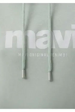 سویشرت سبز کلاهدار چاپ لوگو 168334-71464 - یاری شاپ