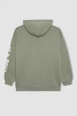 سویشرت ضخیم کلاهدار Cool Guns N' Roses Oversize Fit - یاری شاپ