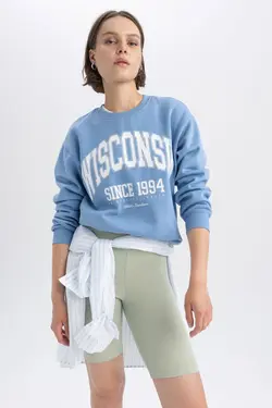 سویشرت ضخیم یقه با تناسب معمولی - یاری شاپ