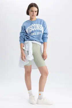 سویشرت ضخیم یقه با تناسب معمولی - یاری شاپ