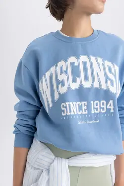 سویشرت ضخیم یقه با تناسب معمولی - یاری شاپ