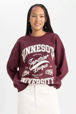 سویشرت ضخیم یقه خدمه فیت سایز بزرگ - یاری شاپ