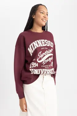 سویشرت ضخیم یقه خدمه فیت سایز بزرگ - یاری شاپ