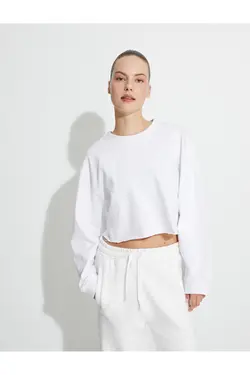 سویشرت کاپ آستین بلند پنبه ای سایز بزرگ - یاری شاپ