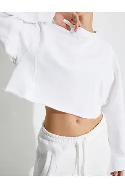 سویشرت کاپ آستین بلند پنبه ای سایز بزرگ - یاری شاپ