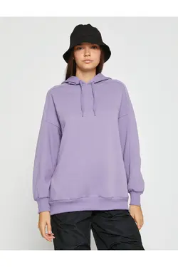 سویشرت معمولی سایز بزرگ با کاپشن کلاهدار داخل - یاری شاپ