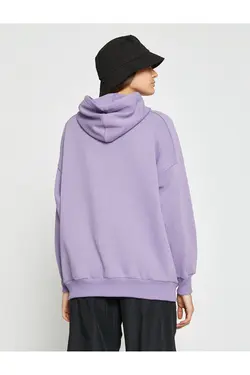 سویشرت معمولی سایز بزرگ با کاپشن کلاهدار داخل - یاری شاپ