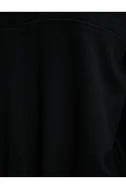 سویشرت نیم زیپ با دکمه های آستین بلند آجدار - یاری شاپ