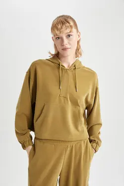 سویشرت ورزشی Fit Oversize Fit Modal Hooded - یاری شاپ